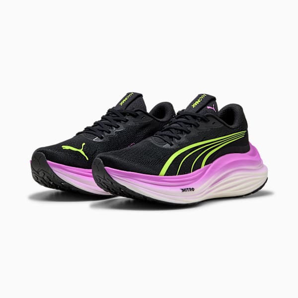 MagMax NITRO™ Running Shoes Women, PUMA Black-Yellow Alert, extralarge-GBR
