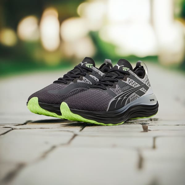 Chaussures de course à pied hydrofuges ForeverRun NITRO™ Femme, PUMA Black-Glacial Gray-Fizzy Apple, extralarge