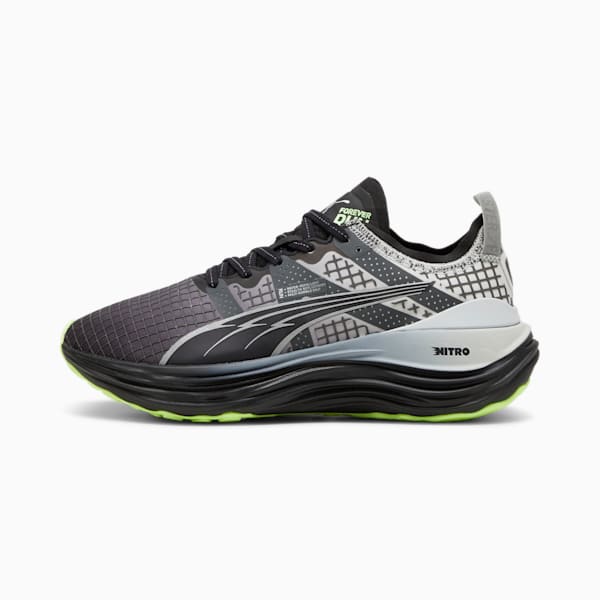 Chaussures de course à pied hydrofuges ForeverRun NITRO™ Femme, PUMA Black-Glacial Gray-Fizzy Apple, extralarge