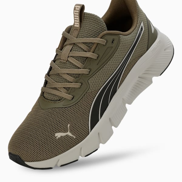 FlexFocus Lite ModernRunning Shoes, PUMA Olive-Desert Dust, extralarge-IND