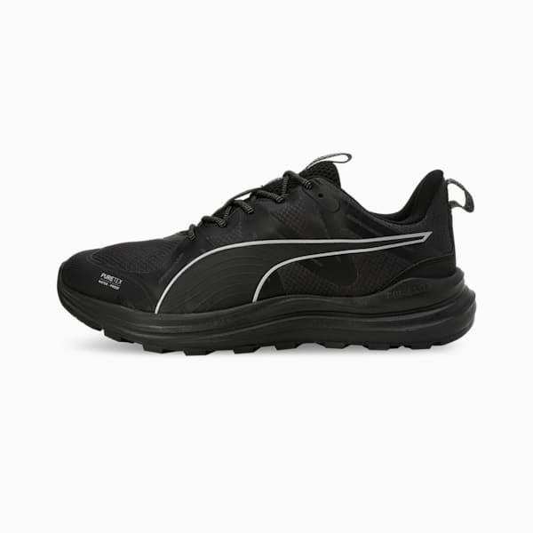 Reflect Lite Trail PTX Running Shoes, PUMA Black-PUMA Silver-Cool Dark Gray, extralarge-IND