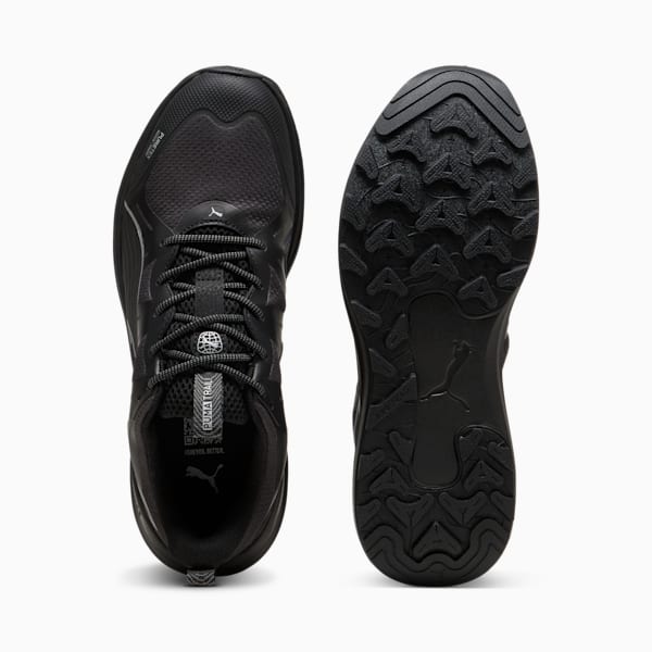 Zapatos para correr unisex Reflect Lite Trail PTX, PUMA Black-PUMA Silver-Cool Dark Gray, extralarge