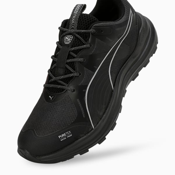 Reflect Lite Trail PTX Running Shoes, PUMA Black-PUMA Silver-Cool Dark Gray, extralarge-IND