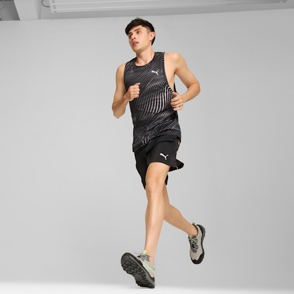 Reflect Lite Trail PTX Unisex Running Shoes, Smokey Gray-PUMA Black-Fizzy Apple, extralarge-IND