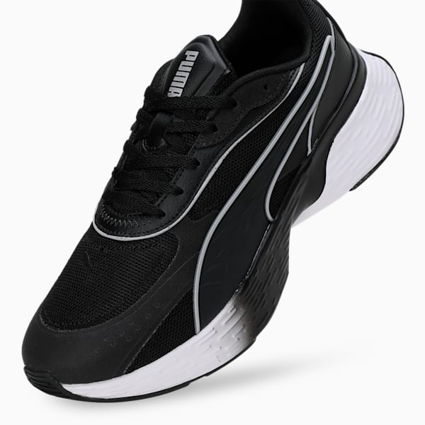 SOFTRIDE Sway Chase Running Shoes, PUMA Black-PUMA White-Flat Dark Gray, extralarge-IND