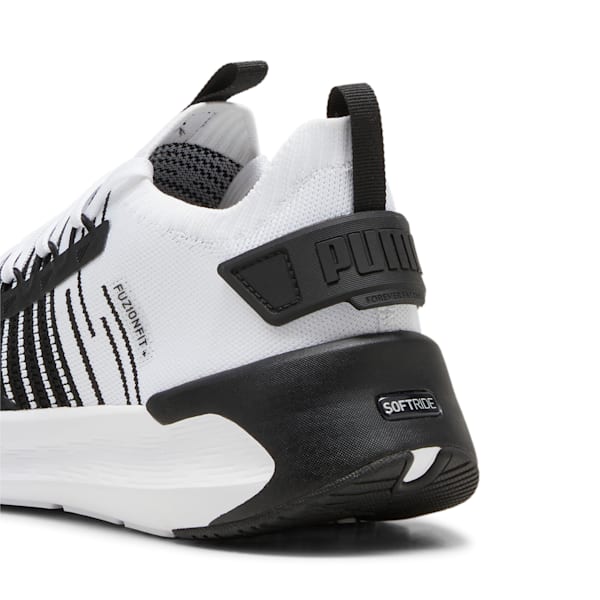 ユニセックス ソフトライド シンメトリー フュージョン ランニングシューズ, PUMA Black-Cool Dark Gray-PUMA White, extralarge-JPN