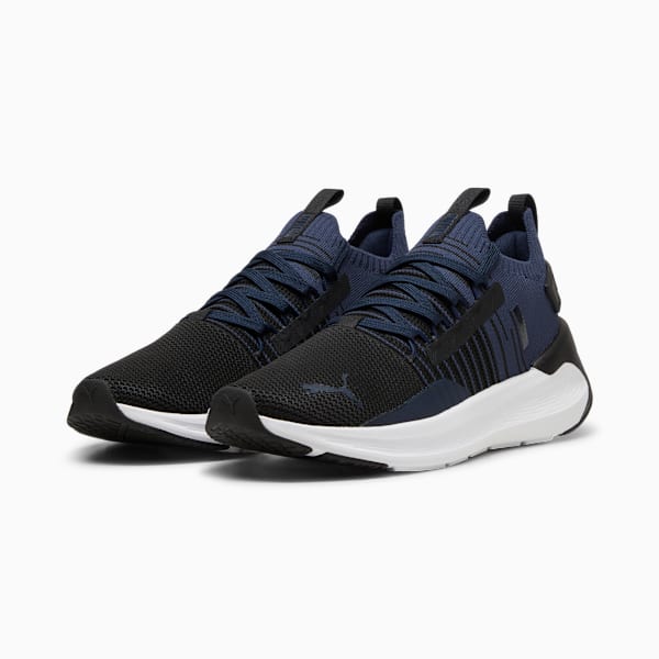 Chaussures de course à pied SOFTRIDE Symmetry Fuzion Homme, PUMA Black-Club Navy-PUMA White, extralarge