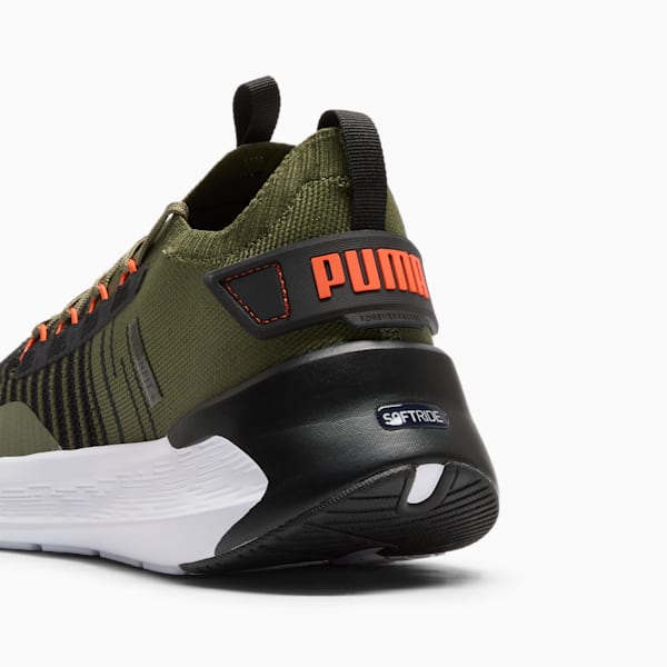 Tenis unisex SOFTRIDE Symmetry Fuzion, PUMA Olive-PUMA Black-Flame Flicker, extralarge