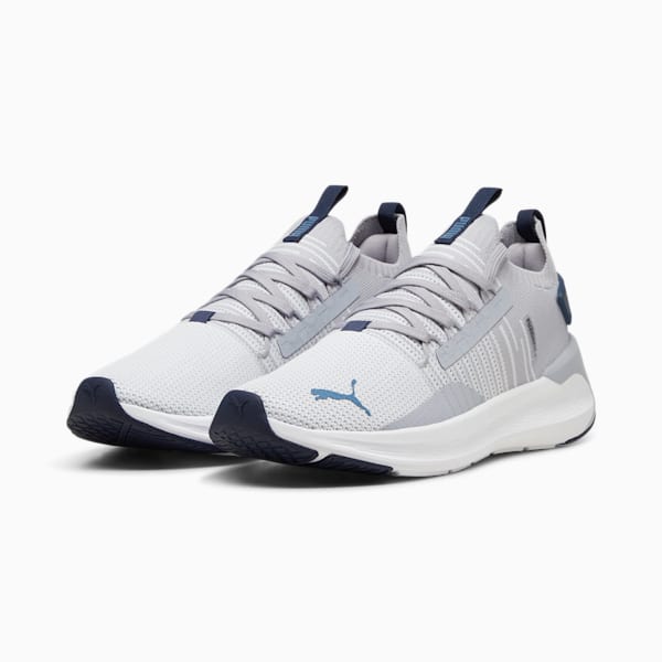 Tenis unisex SOFTRIDE Symmetry Fuzion, Gray Fog-Silver Mist-Blue Horizon, extralarge