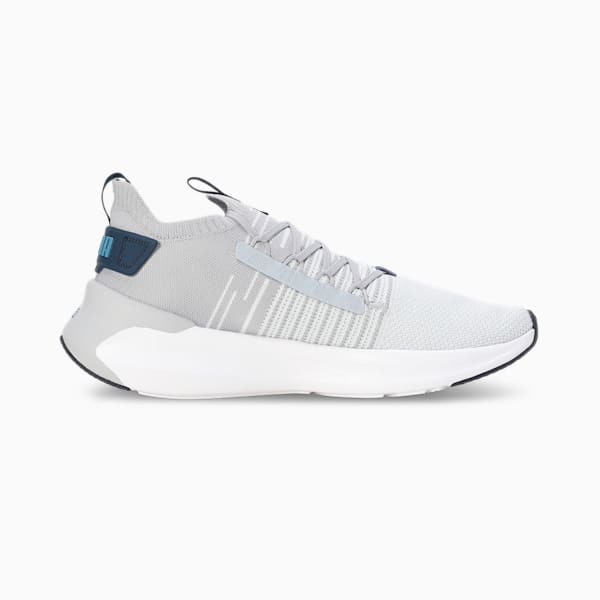 SOFTRIDE Symmetry Fuzion Running Shoes, Gray Fog-Silver Mist-Blue Horizon, extralarge-IND