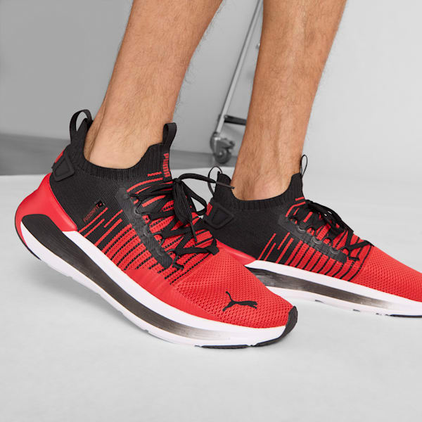 Chaussures de course à pied SOFTRIDE Symmetry Fuzion Homme, For All Time Red-PUMA Black-PUMA White, extralarge