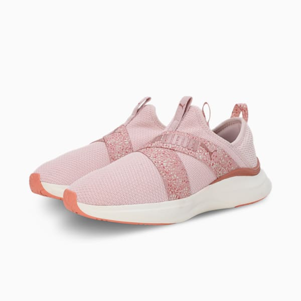 SOFTRIDE Harmony Slip Leo Women's Running Shoes, Mauve Mist-Warm White-Rose Gold, extralarge-IND