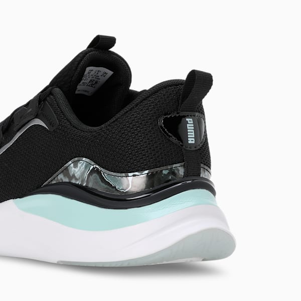 SOFTRIDE Harmony Geode Glow Women's Running Shoes, PUMA Black-Nitro Blue, extralarge-IND