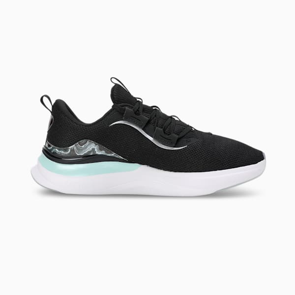 SOFTRIDE Harmony Geode Glow Women's Running Shoes, PUMA Black-Nitro Blue, extralarge-IND
