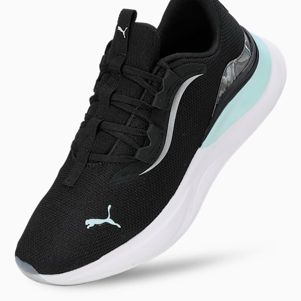 SOFTRIDE Harmony Geode Glow Women's Running Shoes, PUMA Black-Nitro Blue, extralarge-IND