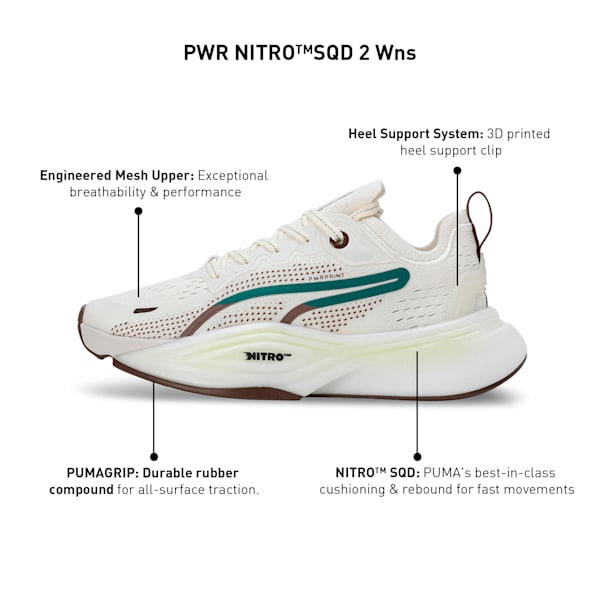 PWR NITRO™ SQD 2 Women's Training Shoes, Vapor Gray-Espresso Brown, extralarge-IND
