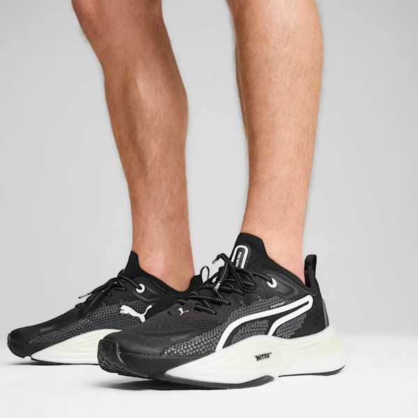 Tenis de training PWR NITRO SQD 2, PUMA Black-PUMA White, extralarge