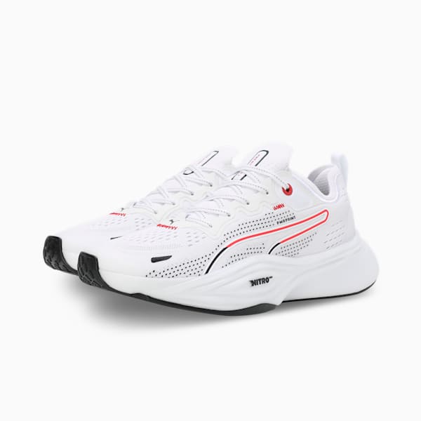 PWR NITRO™ SQD 2 Training Shoes, PUMA White-For All Time Red, extralarge-IND