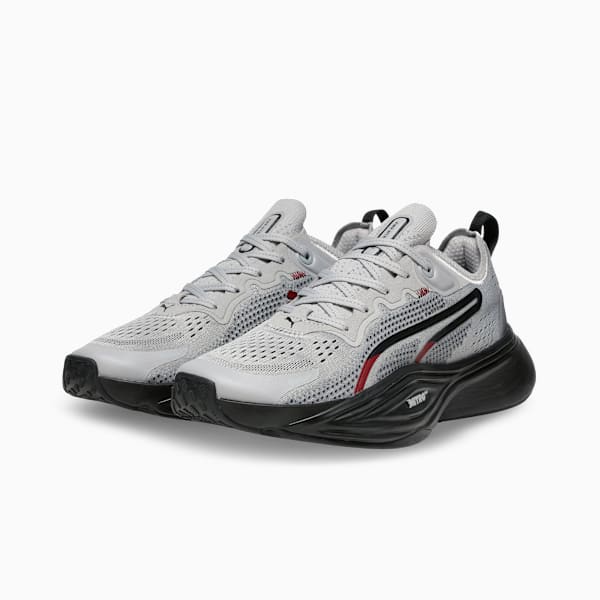 PWR NITRO™ SQD 2 Training Shoes, Gray Echo-PUMA Black-Ruby Shimmer-PUMA White, extralarge-IND