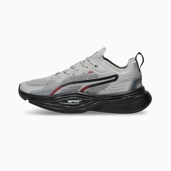PWR NITRO™ SQD 2 Training Shoes, Gray Echo-PUMA Black-Ruby Shimmer-PUMA White, extralarge-IND