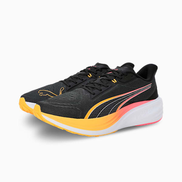 Darter Pro Running Shoes, PUMA Black-Sun Stream, extralarge-IND