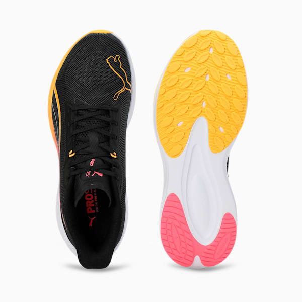 Darter Pro Running Shoes, PUMA Black-Sun Stream, extralarge-IND