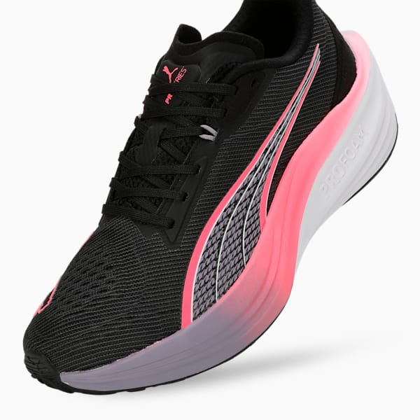 Darter Pro Running Shoes, PUMA Black-Sunset Glow-Pale Plum, extralarge-IND