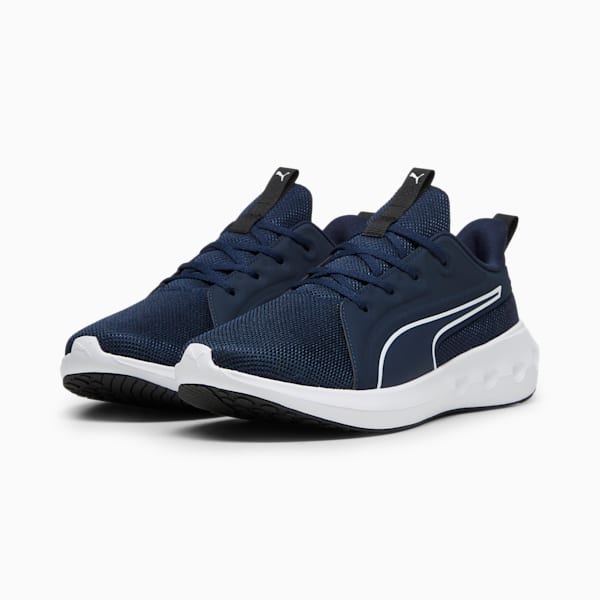 Chaussures de course à pied SOFTRIDE Carson, Club Navy-PUMA White-PUMA Black, extralarge