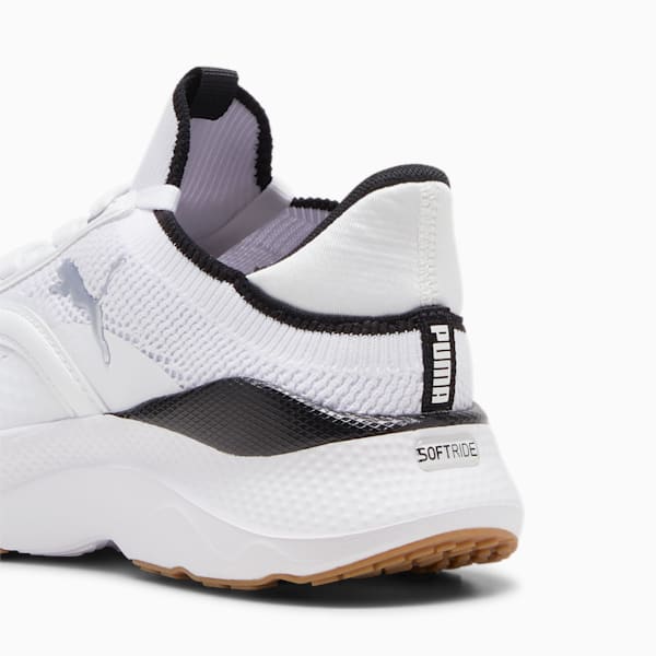 SOFTRIDE Mayve Running Shoes Women, PUMA White-PUMA Black-PUMA Silver, extralarge