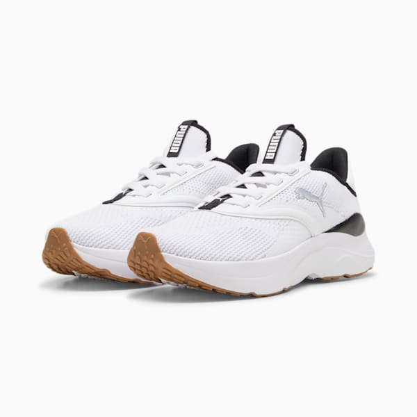 SOFTRIDE Mayve Running Shoes Women, PUMA White-PUMA Black-PUMA Silver, extralarge