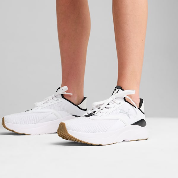SOFTRIDE Mayve Running Shoes Women, PUMA White-PUMA Black-PUMA Silver, extralarge