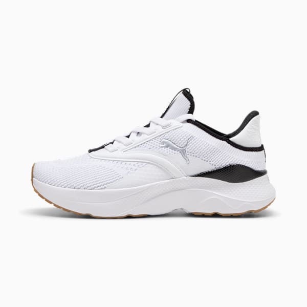Softride Mayve Women's Road Running Shoes, PUMA White-PUMA Black-PUMA Silver, extralarge