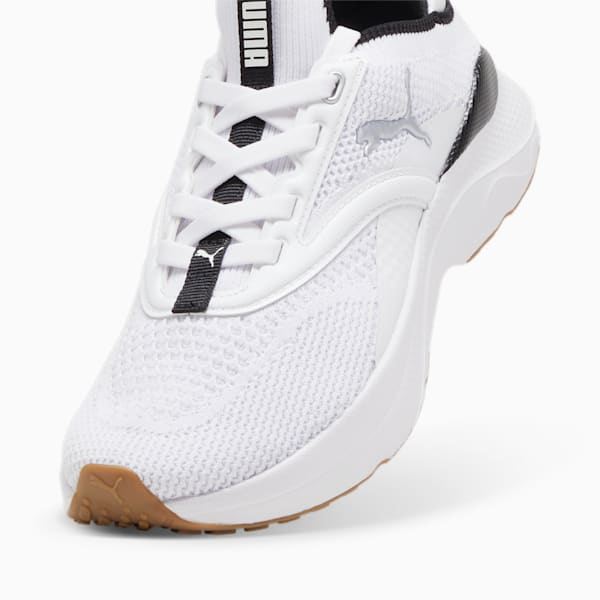SOFTRIDE Mayve Running Shoes Women, PUMA White-PUMA Black-PUMA Silver, extralarge