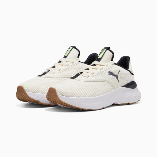 Tenis mujer running Softride Mayve para mujer, Warm White-PUMA Black-Fizzy Apple, extralarge