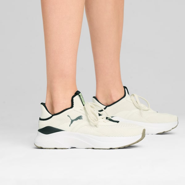 Tenis mujer running Softride Mayve para mujer, Warm White-PUMA Black-Fizzy Apple, extralarge