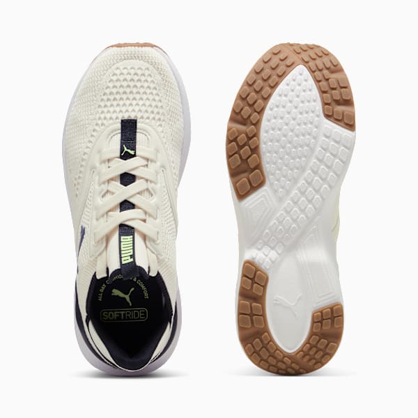 Tenis mujer running Softride Mayve para mujer, Warm White-PUMA Black-Fizzy Apple, extralarge