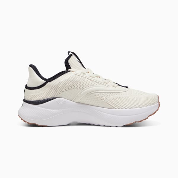 SOFTRIDE Mayve Running Shoes Women, Warm White-PUMA Black-Fizzy Apple, extralarge