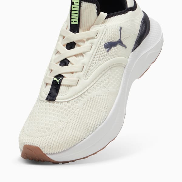 SOFTRIDE Mayve Running Shoes Women, Warm White-PUMA Black-Fizzy Apple, extralarge