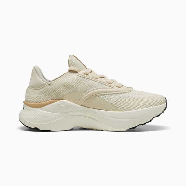 SOFTRIDE Mayve Running Shoes Women, Alpine Snow-Warm White-PUMA Black, extralarge