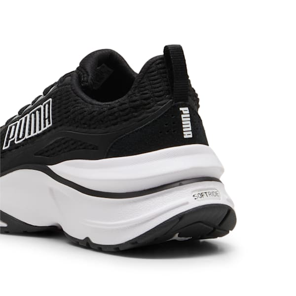 ウィメンズ ソフトライド ディヴァイン ランニングシューズ, PUMA Black-PUMA White, extralarge-JPN