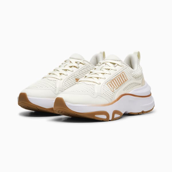 SOFTRIDE Divine Running Shoes Women, Vapor Gray-PUMA Gold-Gum, extralarge