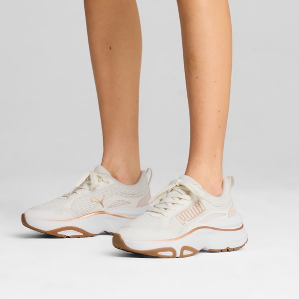 SOFTRIDE Divine Running Shoes Women, Vapor Gray-PUMA Gold-Gum, extralarge
