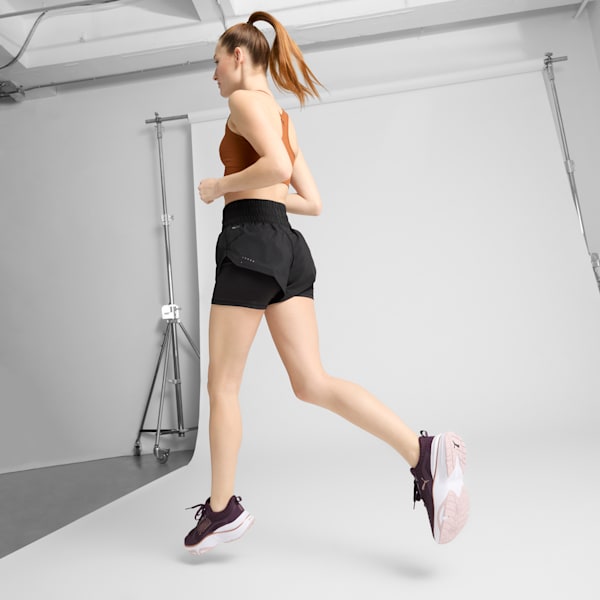 SOFTRIDE Divine Metal Women's Running Shoes, Midnight Plum-Mauve Mist-Rose Gold, extralarge