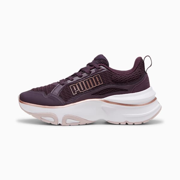 SOFTRIDE Divine Metal Women's Running Shoes, Midnight Plum-Mauve Mist-Rose Gold, extralarge