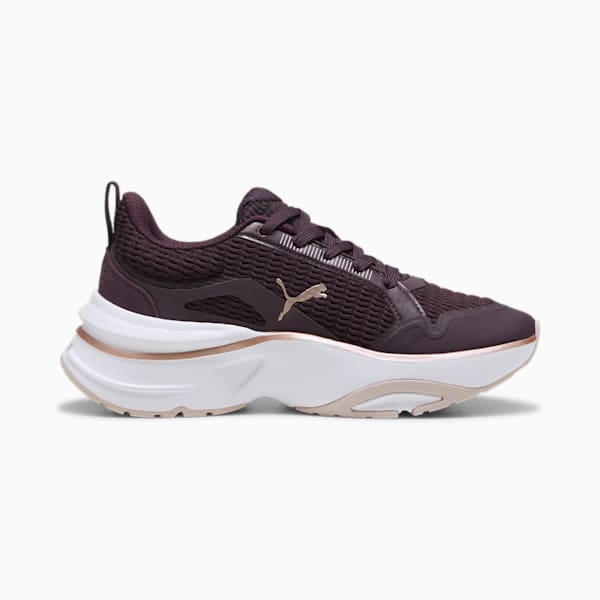 SOFTRIDE Divine Metal Women's Running Shoes, Midnight Plum-Mauve Mist-Rose Gold, extralarge