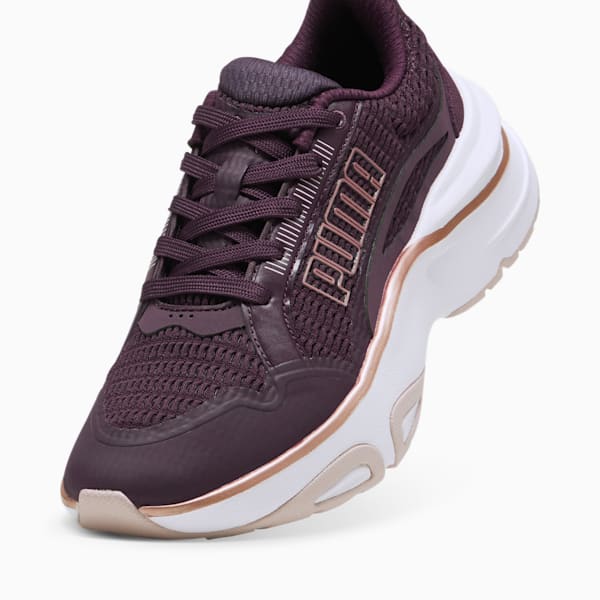 SOFTRIDE Divine Metal Women's Running Shoes, Midnight Plum-Mauve Mist-Rose Gold, extralarge