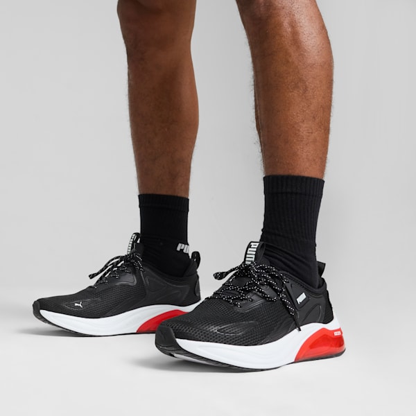 Tenis de running Cell Thrill, PUMA Black-For All Time Red, extralarge