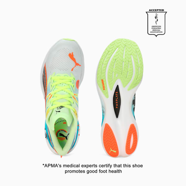 Deviate NITRO™ 3 Marathon Series Men's Running Shoes, Nitro Blue-Fizzy Apple, extralarge-IND