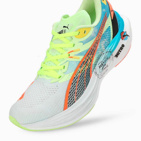 Deviate NITRO™ 3 Marathon Series Men's Running Shoes, Nitro Blue-Fizzy Apple, extralarge-IND