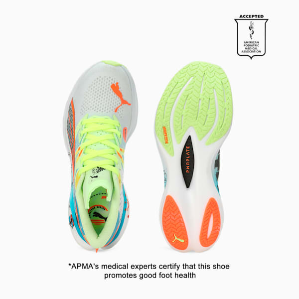 Deviate NITRO™ 3 Marathon Series Women's Running Shoes, Nitro Blue-Fizzy Apple, extralarge-IND